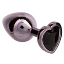 JEWEL LARGE BLACK DIAMOND HEART PLUG-4