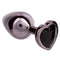 JEWEL LARGE BLACK DIAMOND HEART PLUG-4