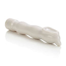 Clitoral Hummer Vibrator White, a compact handheld vibrator with a unique gyrating scoop-style tip for targeted stimulation.