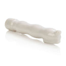 Clitoral Hummer Vibrator White, compact handheld vibrator with unique gyrating scoop-style tip for targeted stimulation.