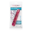 Pink Leopard Mini Massager 4.5" Waterproof Multi-Speed Vibrator from Cal Exotics in packaging