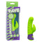 Rave Dragon G Rabbit Vibrator Green in packaging, showcasing its vibrant colors and features for ultimate pleasure.