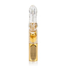 Platinum Jack Rabbit Vibrator Gold showcasing its sleek design and multiple function controls.