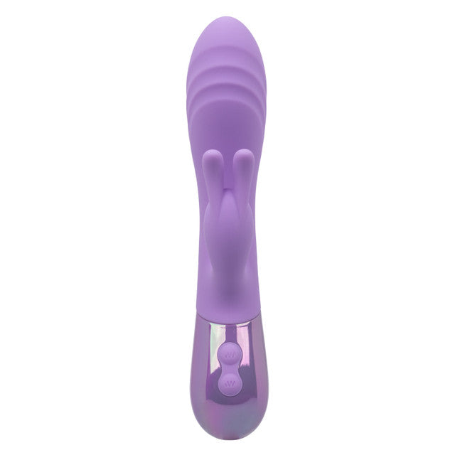 Aura Dual Bunny Rabbit Vibrator in sleek purple design featuring bunny ears for dual stimulation.