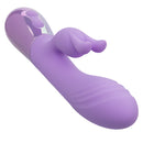Aura Dual Bunny Rabbit Vibrator in soft silicone with flickering ears for dual stimulation.