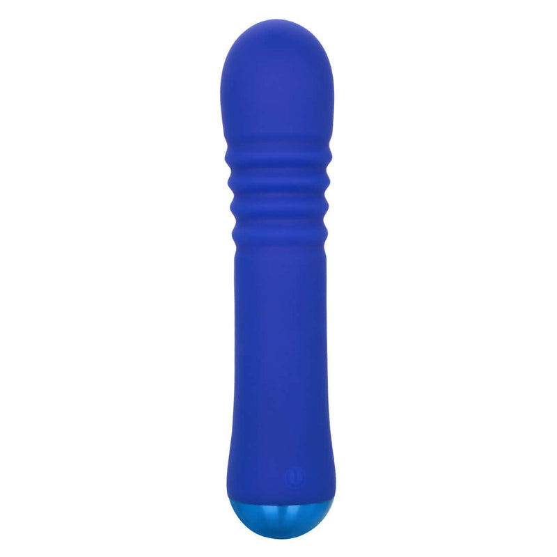 Blue Thicc Chubby Thrusting Wand with Turbo-Charged Dual Motor Massager for intense sensations and maximum stimulation.