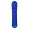 Thicc Chubby Thrusting Wand in blue with ribbed shaft and dual motor, designed for intense stimulation and fuller sensation.