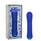 Thicc Chubby Thrusting Wand - Turbo-Charged Dual Motor Massager with 10 Speeds and Ribbed Shaft in Blue.