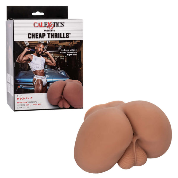 Cheap Thrills The Mechanic male masturbator in packaging with realistic lifelike design and ultra-soft material.