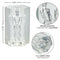 Transparent Guys Guys Guys Romeo masturbator with soft, tight, and stretchy design for superior suction, featuring detailed dimensions.