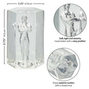 Soft and stretchy transparent masturbator with superior suction, featuring a sexy position - dimensions 3.75" x 2.25"