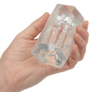 Hand holding Guys Guys Guys David transparent soft stretchy masturbator
