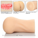 Stroke It Ass Ivory Light Skin Tone Beige Masturbator with anatomically correct textured chamber for life-like pleasure, 6.5 inches