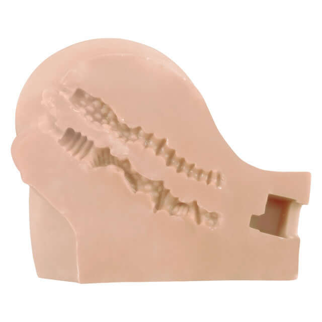 Stroke It Vibrating Twerking BBL Ivory Realistic Masturbator designed for a lifelike stroking experience.