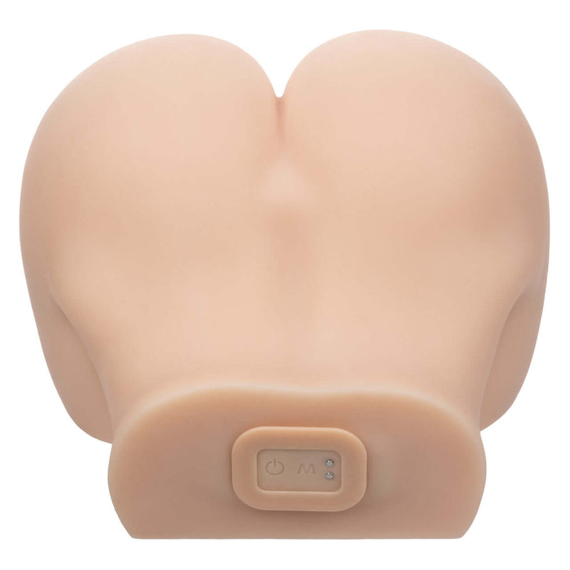 Stroke It Vibrating Twerking BBL Ivory Realistic Masturbator showing the lifelike design and control panel.