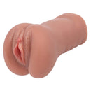 Stroke It Liquid Silicone Juicy Pussy Brown Masturbator - ultra-realistic stroker for lifelike sensation.