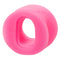 Glow-in-the-dark pink textured slop top stroker for thrilling oral play, made from premium liquid silicone.