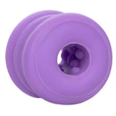 Slop Top Dirty Luv Glow-in-the-Dark Textured Stroker in purple showing its nubby interior design for enhanced pleasure.