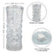 Cyclone Dual Chamber Stroker XL showcasing dual-ribbed textures and open-ended design for intense solo pleasure and easy cleaning
