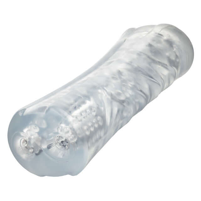 Cyclone Dual Chamber Stroker XL offers heavy-duty stimulation with multi-chambered, dual-ribbed design for intense solo pleasure.