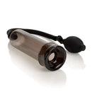 Optimum Series Bullfighter Penis Pump featuring a clear smoky cylinder and manual suction mechanism.