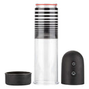 Optimum Series Rechargeable EZ Penis Pump Kit components including pump, cylinder, and controller.