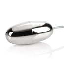 Pocket Exotic Silver Bullet Vibrator in sleek silver design, showcasing its compact and travel-friendly appearance.