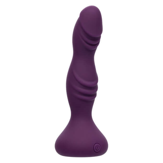 Deep Stud Reverberating Probe Purple with unique curves for targeted stimulation.