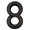 Ultra Soft Crazy 8 Cock Ring Black designed for comfort and support with a unique 8 shape.