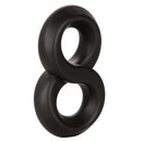 Ultra Soft Crazy 8 Cock Ring Black, designed for comfort and support, ideal for both beginners and experienced users.