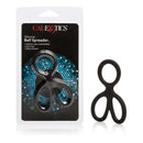 Silicone Ball Spreader Black in packaging, designed for comfort and enhancement, perfect for foreplay and solo play.