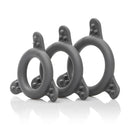 Pro Series Silicone Ring Set featuring three versatile gray silicone rings for enhanced comfort and performance.