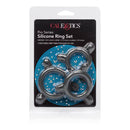 Pro Series Silicone Ring Set packaging showing three silicone rings with textured grip tabs for easy use.