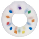 Alpha Liquid Silicone Optimum Party Ring with colorful square accents for enhanced pleasure and performance.