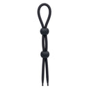 Alpha Liquid Silicone Dual Lasso Black, a premium adjustable enhancer designed for personalized pleasure.