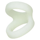 Alpha Liquid Silicone Snug Tugger Glow-In-The-Dark White for enhanced endurance and pleasure.
