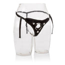 Her Royal Harness The Princess Adjustable Harness Black showcased on a mannequin for a clear view of its design and style.