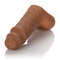 Packer Gear Silicone Hollow STP in medium skin tone brown, designed for comfortable FTM Stand To Pee functionality.
