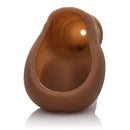 Packer Gear Silicone Hollow STP in medium skin tone brown for FTM Stand To Pee functionality, showcasing soft, pliable design.