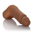 Packer Gear Silicone Hollow STP in medium skin tone brown designed for FTM Stand To Pee functionality.