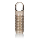 Stimulation Enhancer Smoke Sleeve by California Exotic Novelties, clear textured extension sleeve for enhanced pleasure and performance.