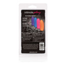 Silicone Finger Swirls Finger Massagers 4 Pack showing colorful finger sleeves in packaging.