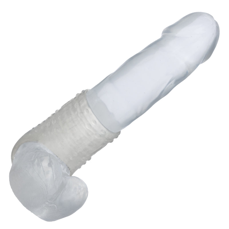 Basic Essentials Liquid Silicone Pleasure Enhancer Clear for enhanced comfort and pleasure.