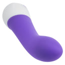 Basic Essentials Intense Power G Vibrator Purple showing its elegant curved design for targeted pleasure.