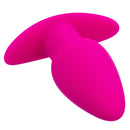 Basic Essentials Rechargeable Tapered Probe Pink on a white background, featuring a sleek, tapered design for pleasure.