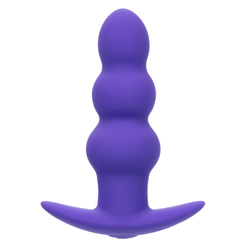 Basic Essentials Rechargeable Beaded Probe Purple designed for deep pleasure with a smooth beaded shaft.