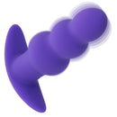 Basic Essentials Rechargeable Beaded Probe Purple with smooth graduated beaded shaft for deep stimulation.