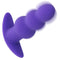 Basic Essentials Rechargeable Beaded Probe Purple with smooth graduated beaded shaft for deep stimulation.