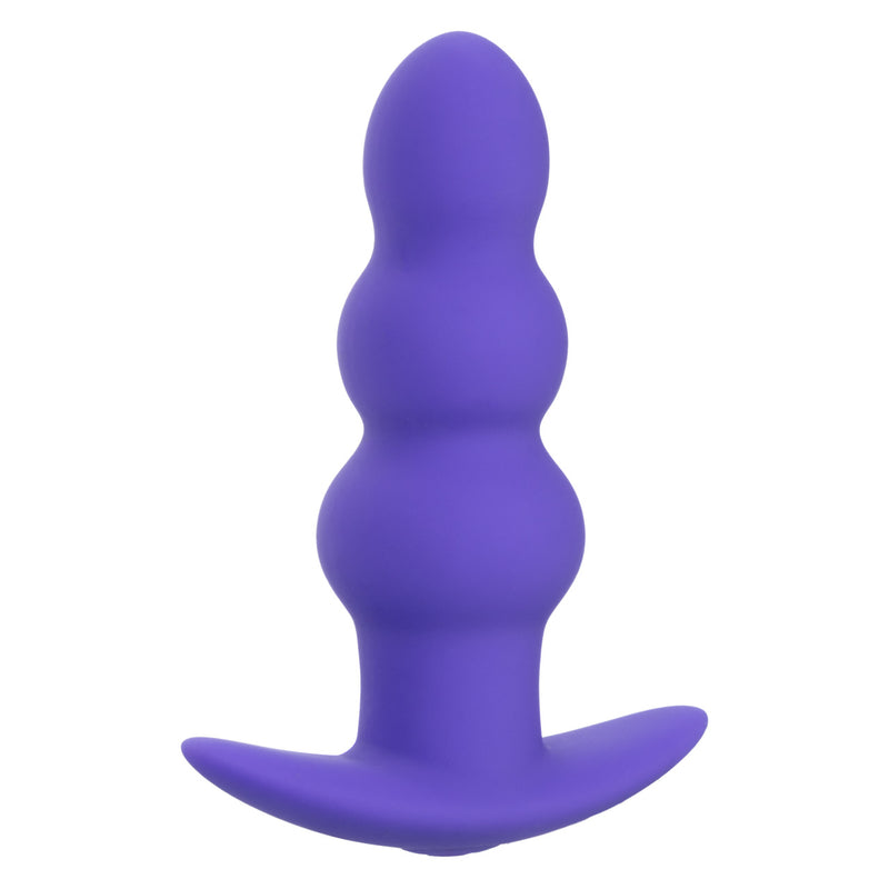 Basic Essentials Rechargeable Beaded Probe Purple, graduated beaded shaft for intimate pleasure, smooth and comfortable design.