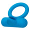 Silicone Rechargeable Double Trouble Couples Vibrating Enhancer in blue, featuring dual teasers and 12 vibration functions.